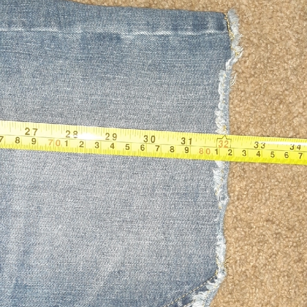 SO Blue Denim Overall Skirt with Contrast Stitching - Picture 8 of 8